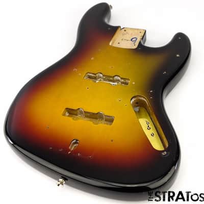Vintage USA 74 Fender Jazz BASS BODY 1974 Reissue American 3 Color Sunburst SALE! image 2