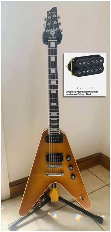 Firefly FFLV Flying V Guitar w/ Upgrades image 1