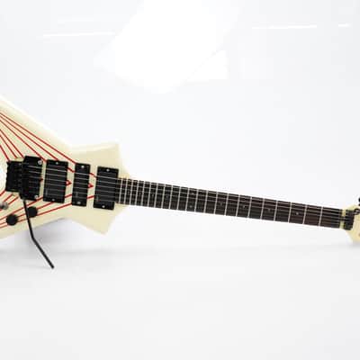Westone Dynasty Flying V Pinstripe MIJ Guitar w/ EMG Pickups & Case #46450 image 5