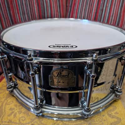 Pearl IP1465 Ian Paice Signature 14x6.5" Stainless Steel Snare Drum 2010s - Chrome Over Steel image 2