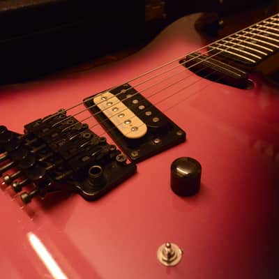 Kramer Japan Purple Burst ESP Custom Shop Original Floyd Rose George Lynch Banana Hockey Headstock image 10