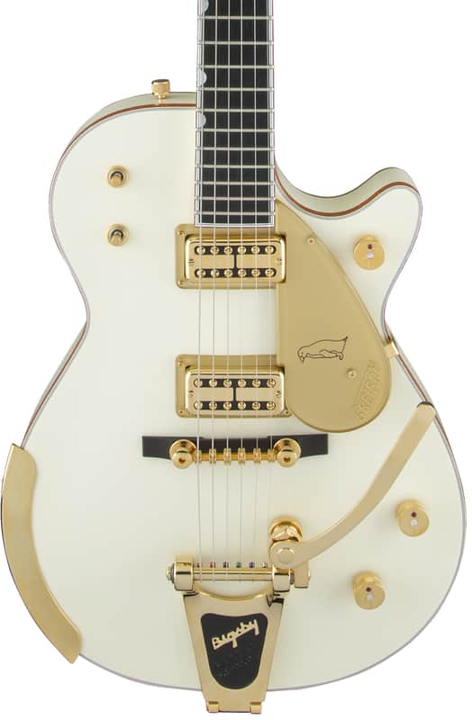 Gretsch G6134T-58 Vintage Select Õ58 Penguin Vintage White Bigsby w/case image 1