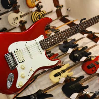 Squier by Fender  Standard Fat Stratocaster 2008 Candy Apple Red image 11