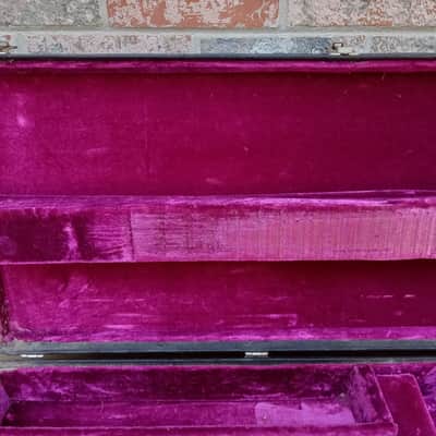 Vintage Early 1970's Gibson Les Paul Custom Electric Guitar Case! Rectangle, Purple Interior! image 11
