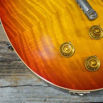 Gibson Custom 1959 Les Paul Standard R9 - Washed Cherry Sunburst image 11