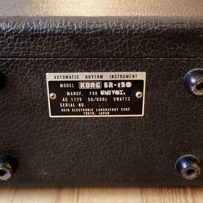 1976 Korg Univox SR-120 Vintage Electronic Drum Machine Mini Pops MP-120P image 8
