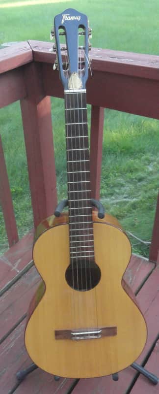 VINTAGE 1964 FRAMUS parlor GUITAR CLASSICAL ACOUSTIC SPANISH NATURAL NYLON 6 STRING image 1