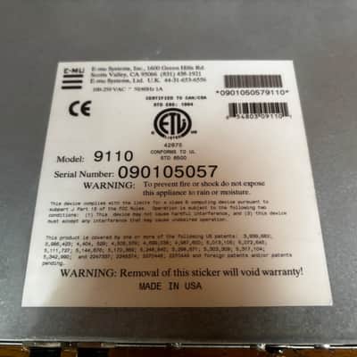 E-MU XTREME LEAD-1 MODEL 9110 2ROM 100-250V image 11