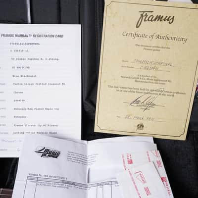 Framus Custom Shop Diablo Supreme X Order Masterbuilt HSH Blue Blackburst image 19