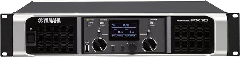 Yamaha PX10 Dual Channel 2x1200W Lightweight Power Amplifier w/ DSP image 1