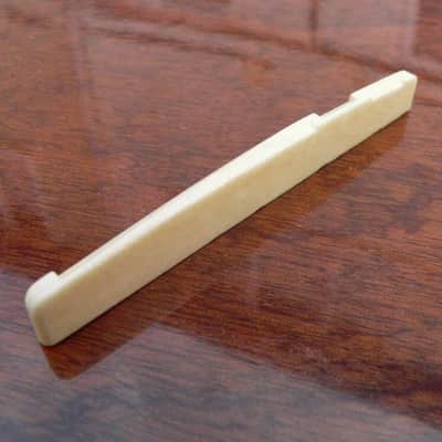 Aged Bone Saddle for 6 String Acoustic guitar 72mm x 12mm high x 3mm thick image 1