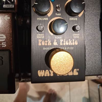 Way Huge WM91 Smalls Pork & Pickle Bass Overdrive & Fuzz 2019 - Present - Black image 3