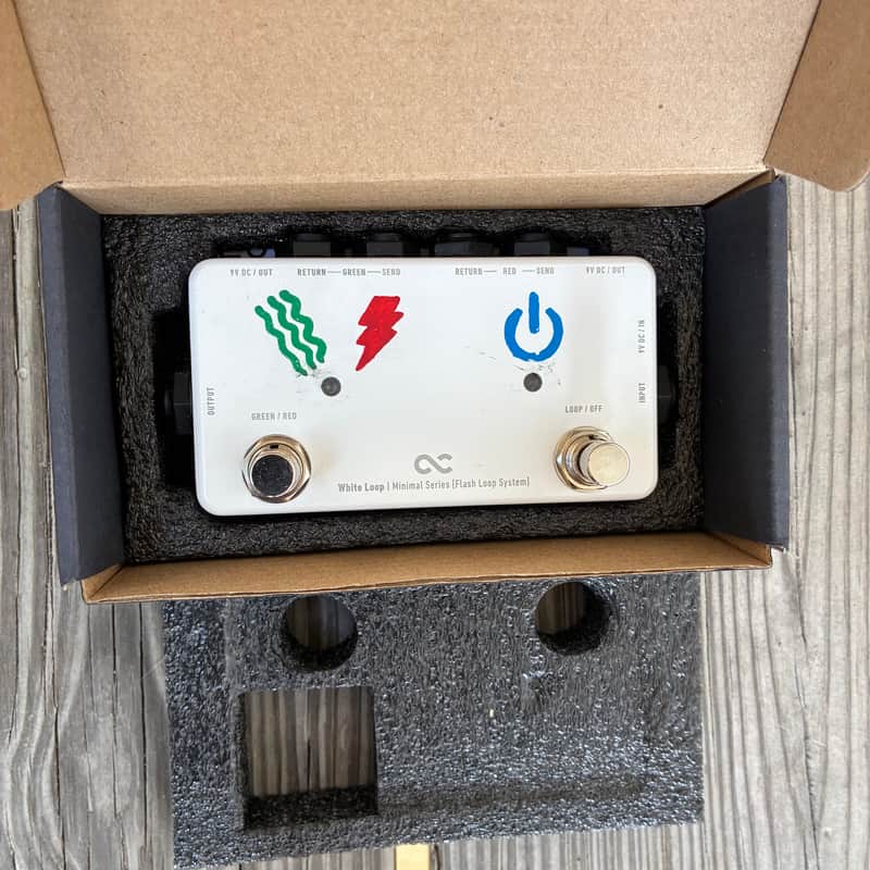 One Control Minimal Series white Loop 2010s - electric guitar dual affects loop pedal image 1