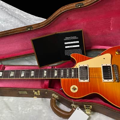 NEW! Gibson Custom 1960 Les Paul Standard Reissue VOS - Tangerine Burst - Authorized Dealer - Only 8.35 lbs - G07603 image 14