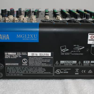 Yamaha MG12XU 12-Channel Analog Mixer 2016 - Present - Black image 14