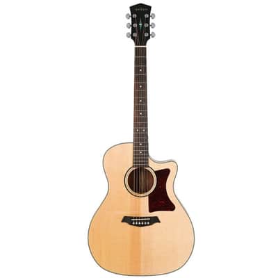 Parkwood GA28GT Grand Auditorium Cutaway Semi Acoustic Guitar - Natural image 1