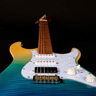 Jet JS-450 TBS 450 Series Basswood Flamed Maple Top Body Canadian Roasted Maple Neck 6-String Electric Guitar image 7