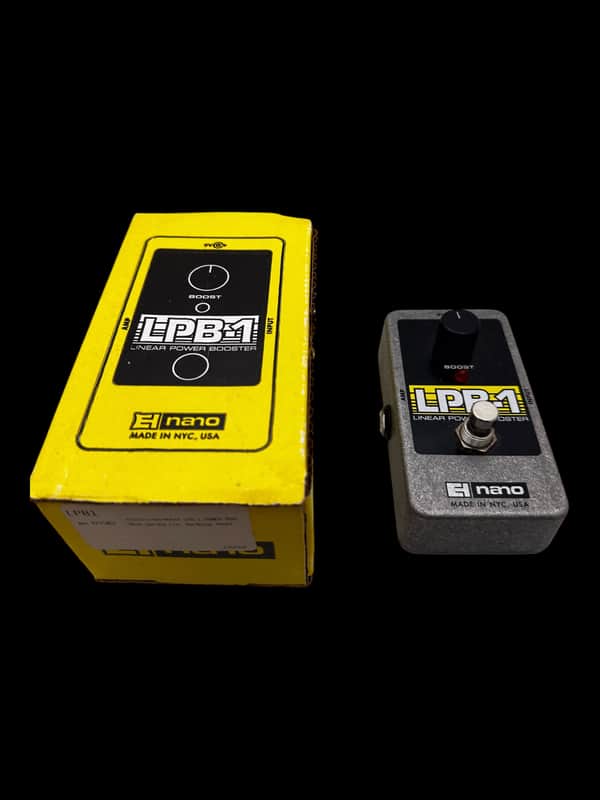 Electro-Harmonix LPB-1 Nano Linear Power Booster Preamp 2006 - Present - Black / Yellow / Gray X5684 image 1