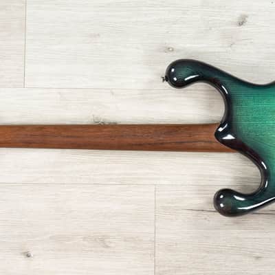 Fibenare Erotic Dalmat Guitar, Ebony Fretboard, 5A Poplar Burl Top, Emerald Green image 7