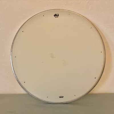 2 Used DW (Drum Workshop) by REMO 14” Drum Heads; Coated Batter & Clear Resonant image 2