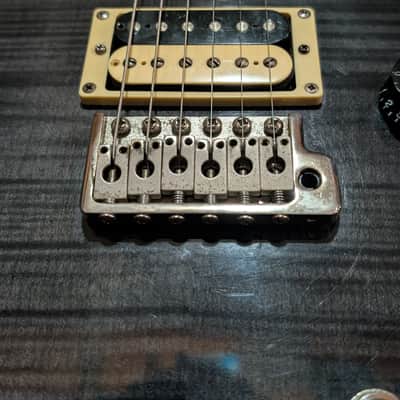 PRS SE Custom 24 2013 - Gray Black Flame top image 4