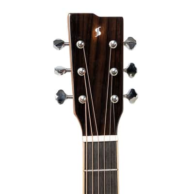 Stagg SA45 DCE-LW Dreadnought Cutaway Spruce Top Mahogany Neck 6-String Acoustic-Electric Guitar image 8