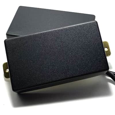 Dragonfire Volt Buckers HH Set, Passive Ceramic Humbucker Bridge + Neck Pickups ~ Solid Cover Black image 1