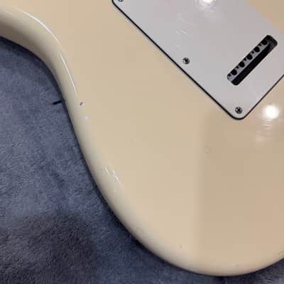 Fender American Stratocaster 2011 Olympic White USA w/ Custom Marbled Pickguard image 8