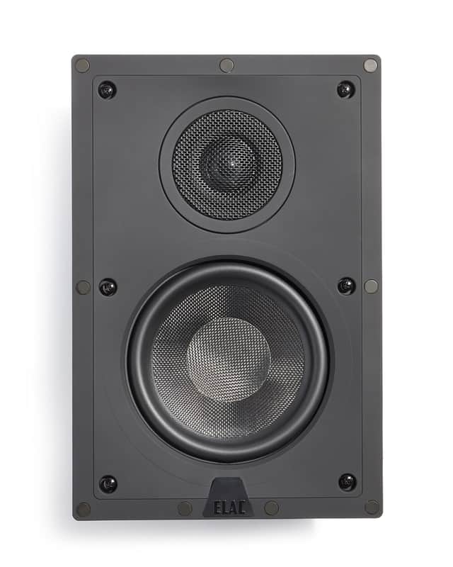 Elac - Debut IW-D61-W Custom in-Wall Speaker (Ea), Black image 1