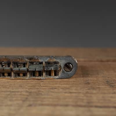 Vintage Ibanez Greco Les Paul Patent Pending Gotoh Japan Tune-o-Matic Bridge & Tailpiece Set Gold image 3