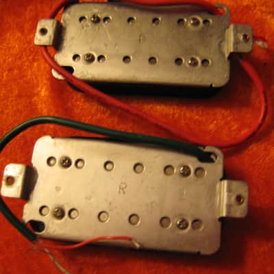 No Name Set of 2 Guitar Pickups 1990's Humbuckers Neck & Bridge image 3