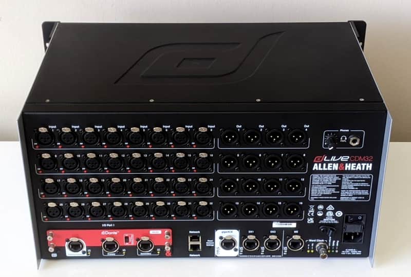 Allen & Heath dLive CDM32 MixRack with Dante 64x64 Card - Unused / 100% Working image 1