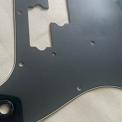 Vintage 1970s Fender Precision Bass Pickguard & screws - Black 1974 1975 1976 image 7