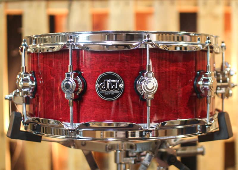 DW Performance Cherry Stain Snare Drum - 5.5x14 image 1