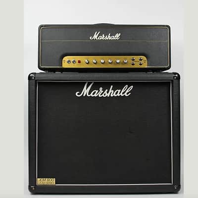 Marshall JTM 45 MKII reissue head and 2×12 cab 1989 Black image 1