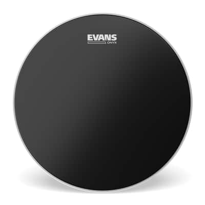 Evans Onyx Frosted Tom Drum Head, 18 Inch image 1