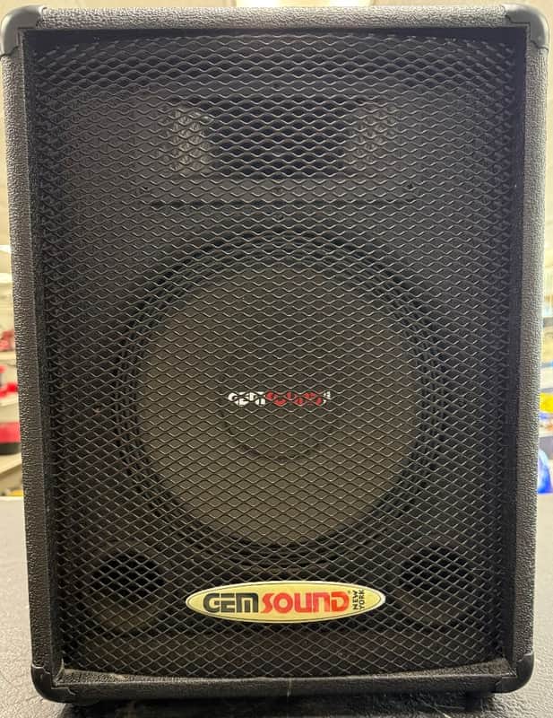 Gem Sound Passive PA Speaker Cabinet 12" Speaker w/ Speakon & 1/4" Inputs Tested image 1
