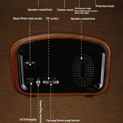 Vintage Radio-Walnut wood-1 image 25