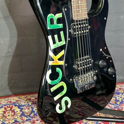 + New Video Fender Stratocaster Ex Gavin Rossdale Bush Black Humbucker Guitar + Case image 9