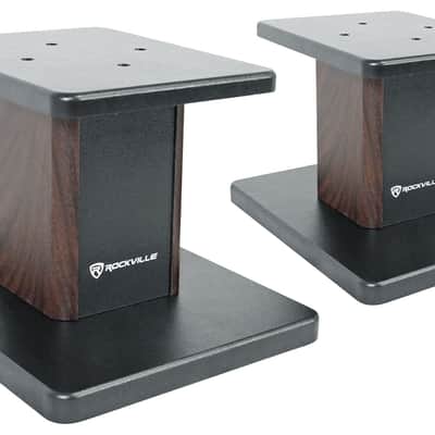 Rockville ELITE-5D 5.25" Dark Wood Computer Speakers w/Bluetooth+Desktop Stands image 10