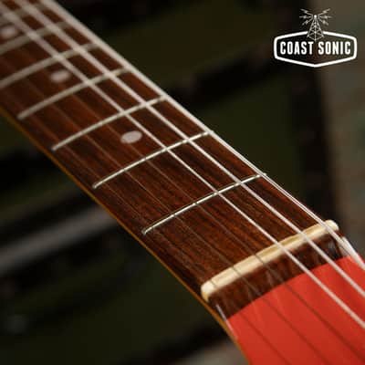 2004 Fender '69 Competition Mustang reissue MG69 Fiesta Red Matching Headstock MIJ Japan image 12