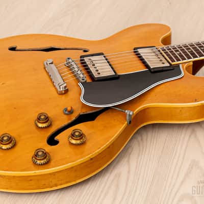 1958 Gibson ES-335 TDN Vintage Semi-Hollow Blonde Thin Top w/ PAFs, Case image 8