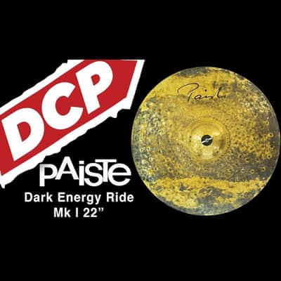 Paiste Signature Dark Energy Ride Cymbal 22" Mk I image 2