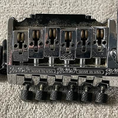 80’s Kahler 2520 Tremolo Bridge Vibrato Chrome Complete w Arm + Studs USA Patent Applied For image 1