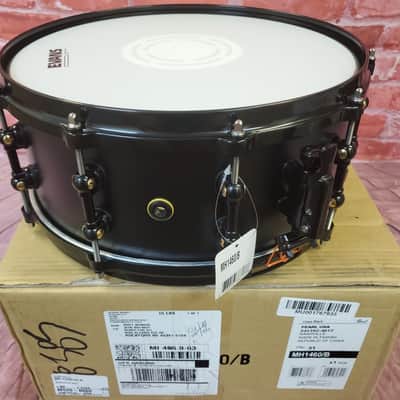 Pearl Matt Halpern 14x6" Black-on-Brass Powder-Coat Kit Snare Drum WorldShip NEW | Authorized Dealer image 7