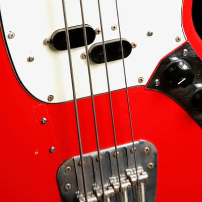 Fender Mustang Bass Guitar Torino Red Vintage 1966 Pre-Owned image 6