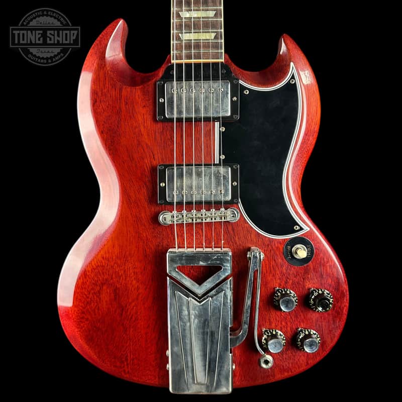 Used 2020 Gibson Custom Shop 60th Anniversary 1961 Les Paul SG Standard Sideways Vibrola Cherry w/case TSU25245 image 1