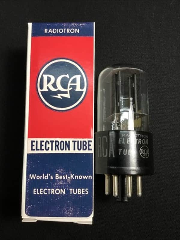RCA 6SN7GTB Black Plates AUDIO AMPLIFIER VACUUM TUBE Tested Strong USA 6.3640-D image 1