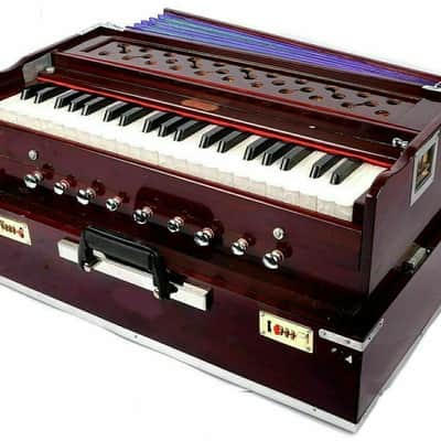Handmade Harmonium 9 Stopper Portable High Quality 42 Keys Double Reed Multi Bellow 2022 image 1