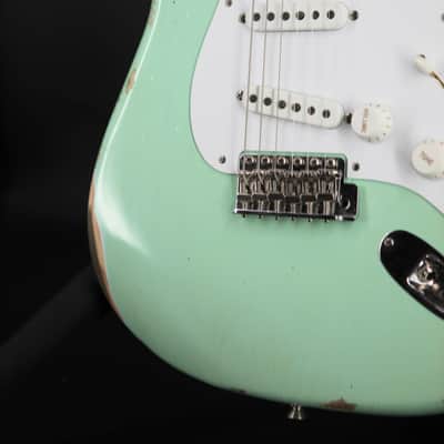Fender Limited Edition Fat 1954 Stratocaster Relic - Faded Aged Surf Green image 4